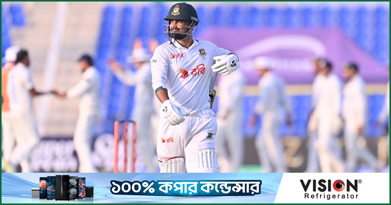 লিটনের ফিফটি, তিনশ পেরিয়ে দিন পার বাংলাদেশের